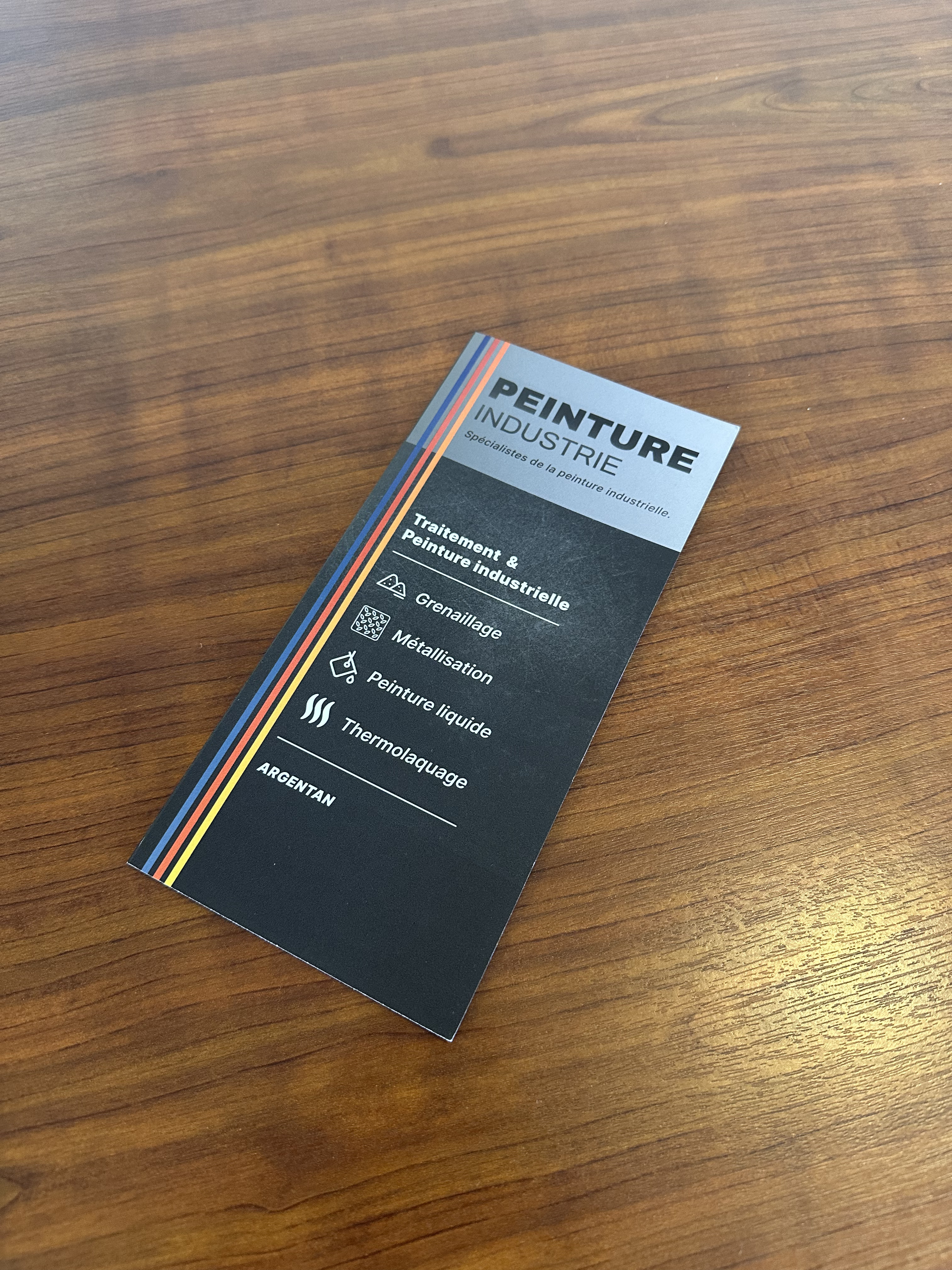 Dépliant 3 volets Peinture Industrie