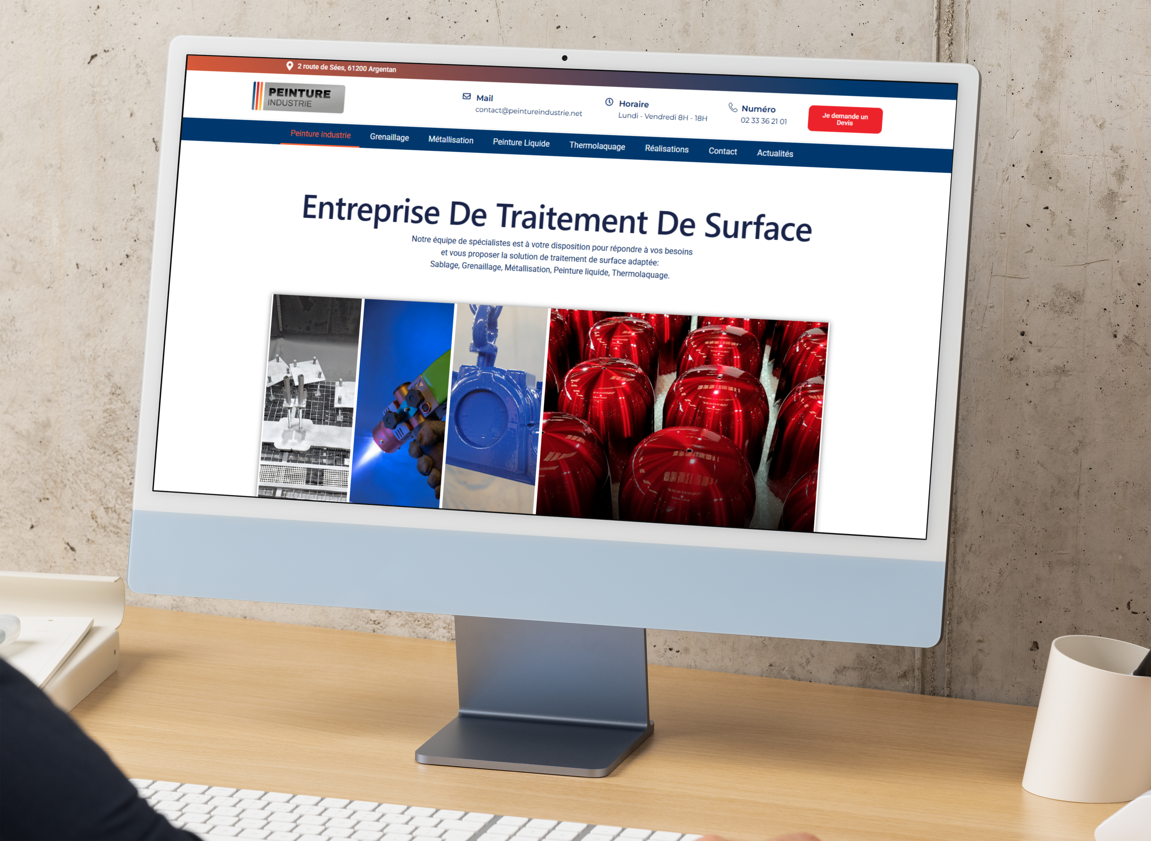 Site web Peinture Industrie