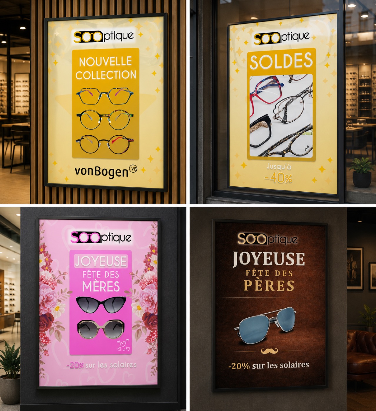 Affiches publicitaires Sooptique